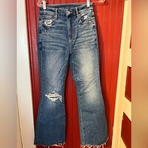 American Eagle Outfitters Blue Flare Jeans